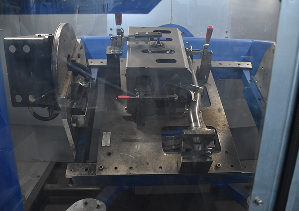 Schweißvorrichtung für die Roboterschweißzelle der LMS Landshuter Metall- und Schweißtechnik GmbH