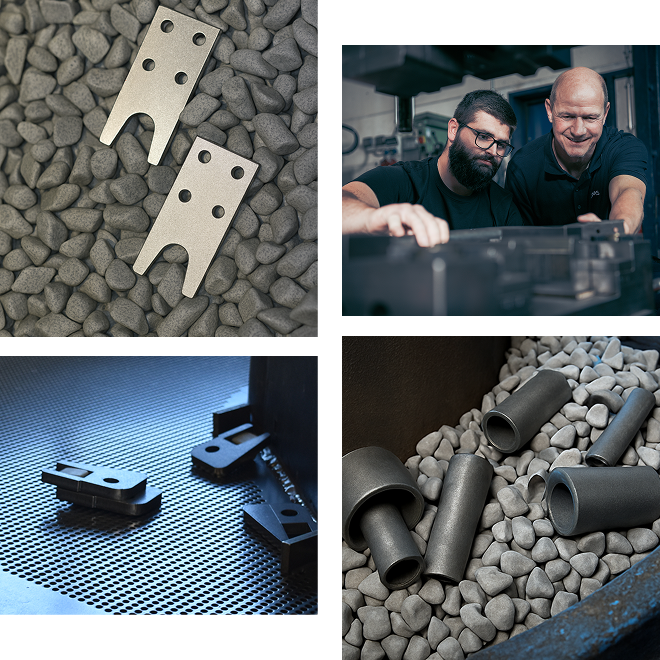 Gleitschleifen von Metallteilen bei der LMS Landshuter Metall- und Schweißtechnik GmbH